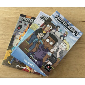 Minecraft Book Set Vol 1-3 Mojang Dark Horse No Box Graphic Novels 1st Ed.